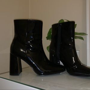 Black Square Toe Boot
